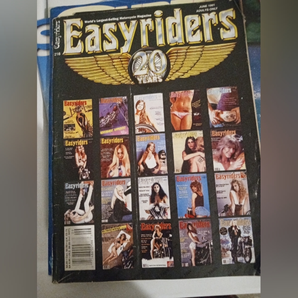 Easy Rider June 1991 vintage 20th anniversary year issue